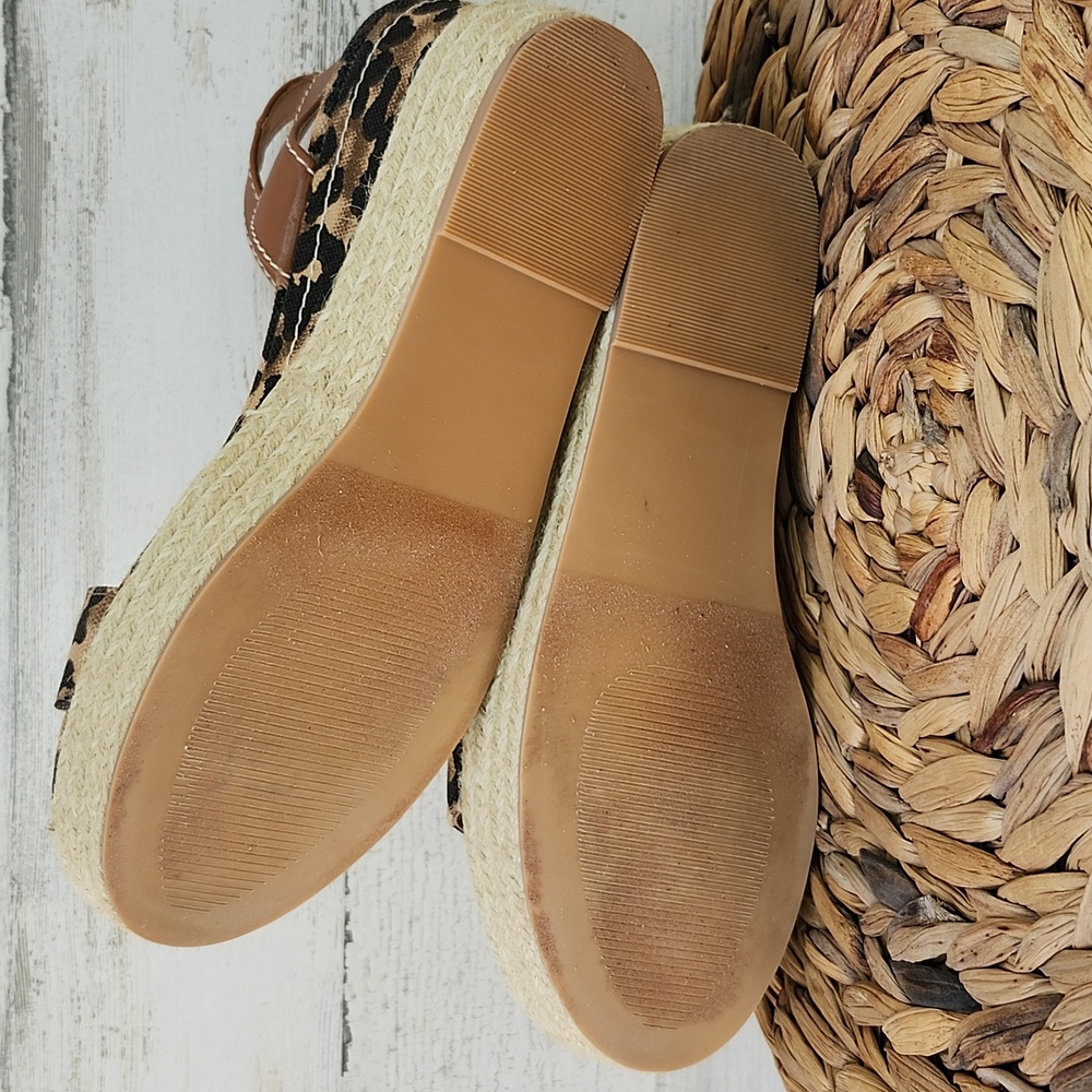 EUC STEVEN BY STEVE MADDEN KIPPIE ESPADRILLE PLATFORM SANDALS - Picture 4 of 8